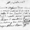 Ricevuta relativa al pagamento delle tele conservate in due altari laterali e dedicate rispettivamente a S. Silvestro ed ai Santi Luigi, Vincenzo e Giuseppe: «Addì 19 luglio 1761. Io infrascritto confesso di aver ricevuto diciassette zecchini e mezzo di Roma, e questi per il saldo di due quadri fatti al M.to Rev.do Don Natale Marzi degnissimo Rettore della Chiesa di Mandriolo, i quali servire debbono per due altari di suddetta Chiesa. Io Giuseppe Pedretti Pittore Aff.mo».